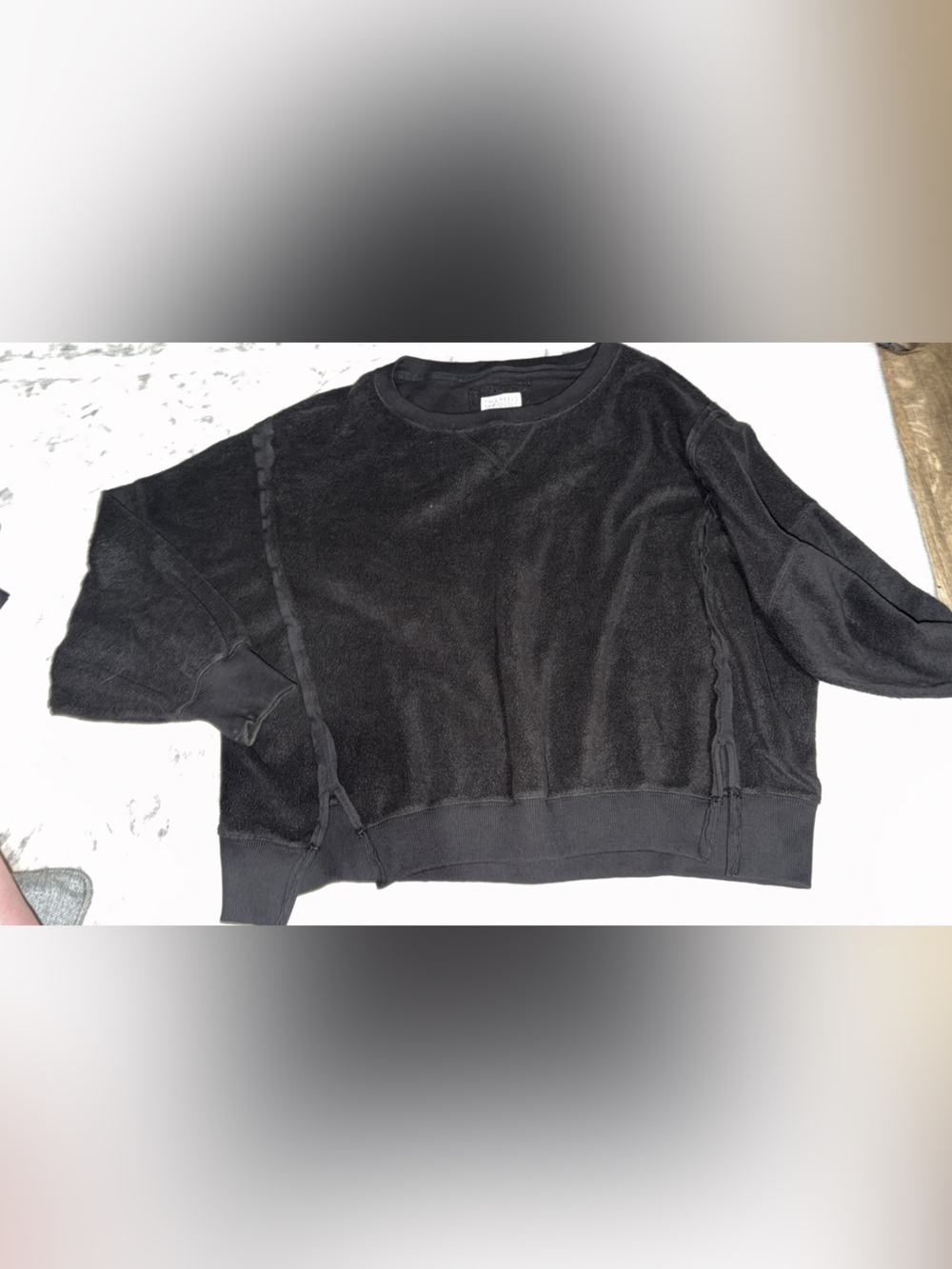 American Eagle Outfitters Black Fleece Crewneck Sweatshirt